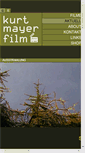 Mobile Screenshot of kurtmayerfilm.com